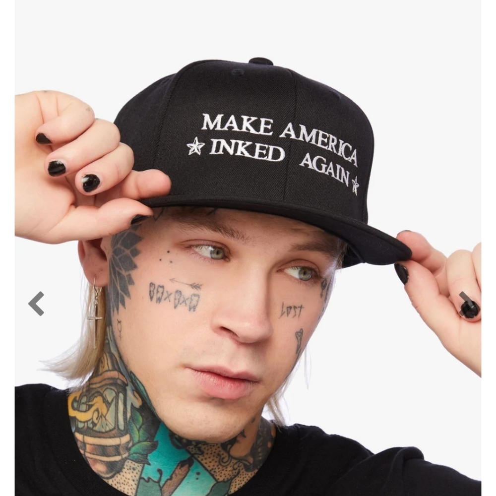 Unisex "Make America Inked Again" Snapback from Generation Me BNWOT - Picture 5 of 6